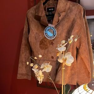 Brandon Thomas Camel Suede Jacket